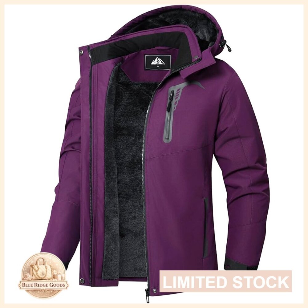 Waterproof Ski Jacket Winter Snowboarding Coat Hooded Windbreaker Hiking